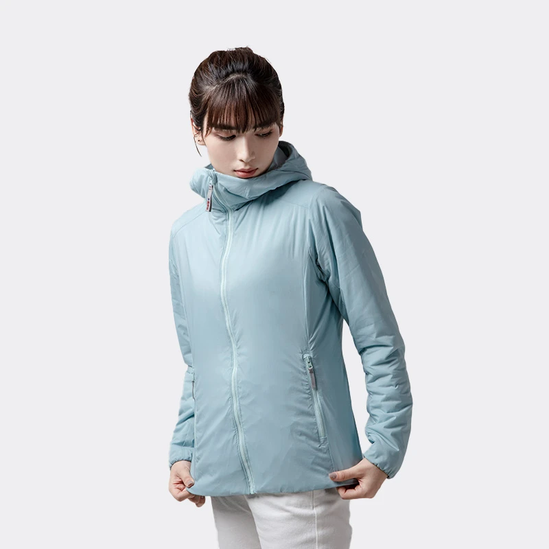 【专属】天石棉服女士户外薄款秋冬连帽外套百搭轻薄保暖运动V169