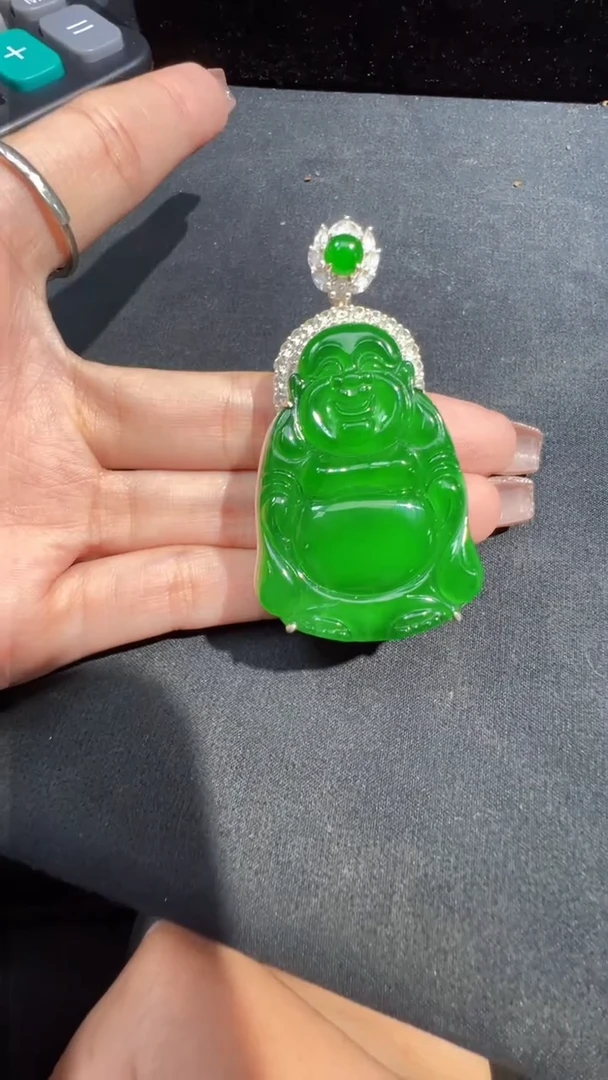【闪购商品】定制翡翠未镶嵌站佛1