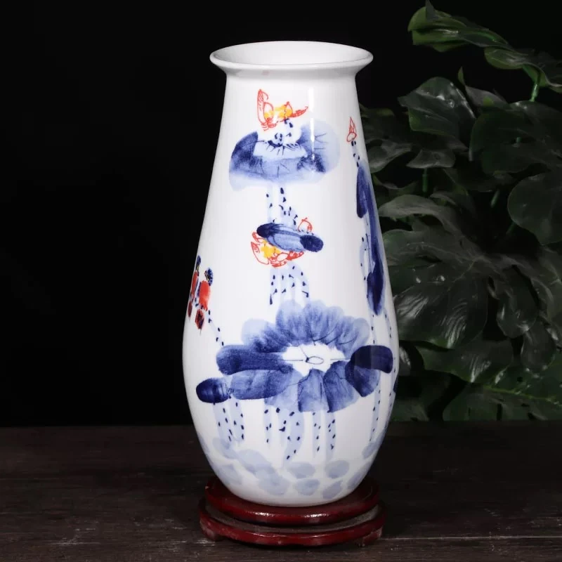 景德镇高温陶瓷摆件花瓶  插花