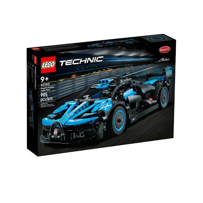 乐高LEGO积木机械组42162布加迪Bolide Agile Blue玩具儿童节礼物