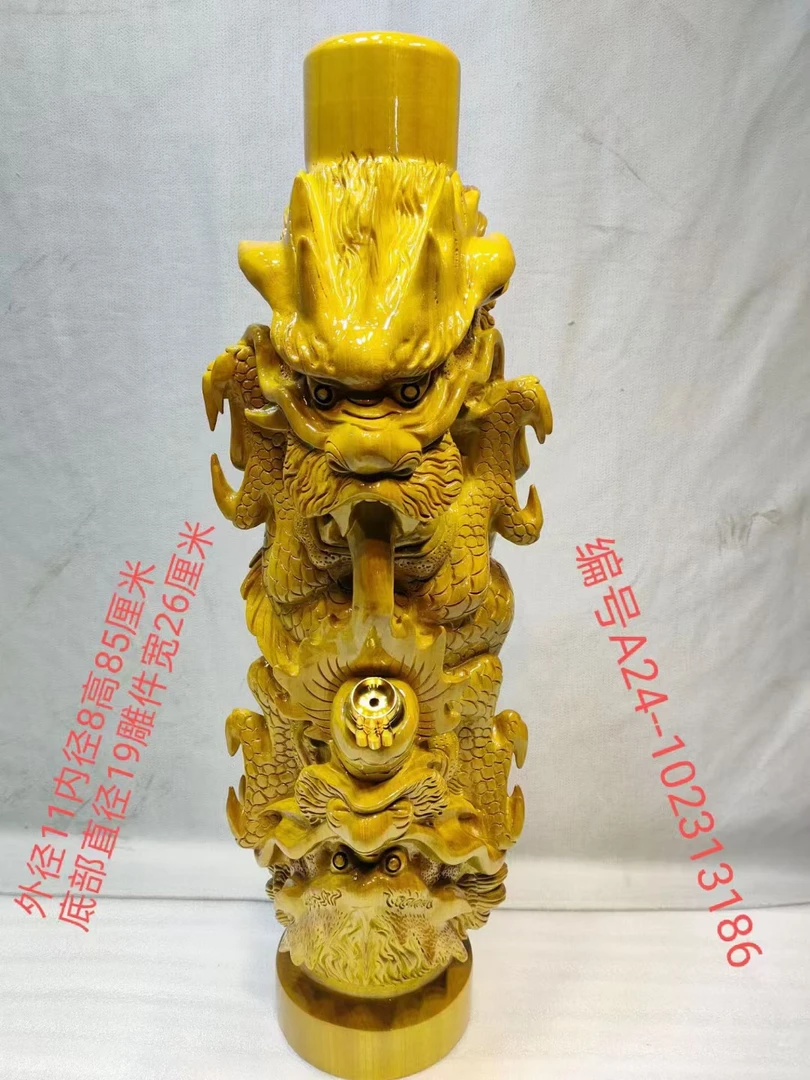 13186金丝楠木水咽筒整体无拼接风干老料不会开裂变形