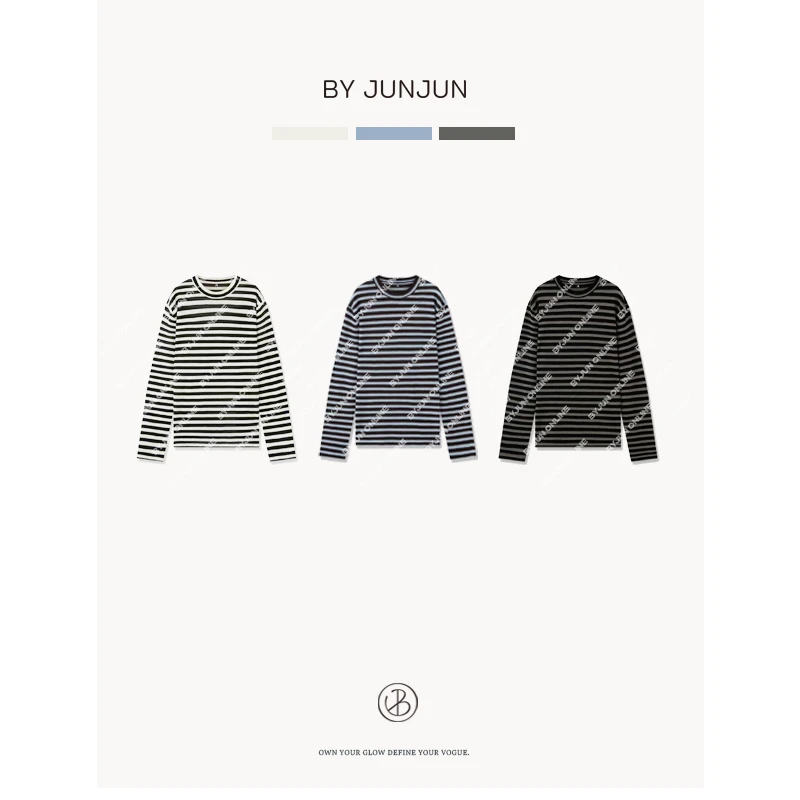 Byjunjun小众设计师 【肯豆条纹】立体条纹针织衫C24T5201