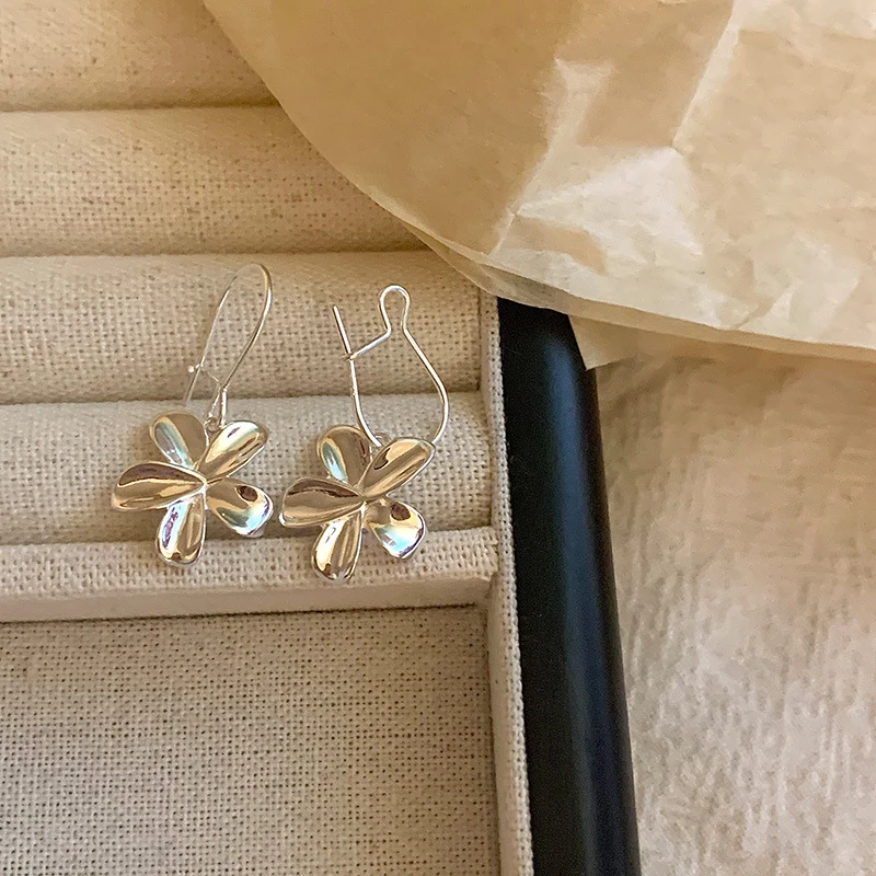 925银耳饰 s925纯银花朵耳环女小众设计感高级耳钉年新款