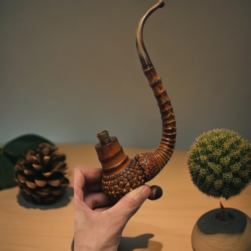 贵州竹根一弯手把玩件20公分