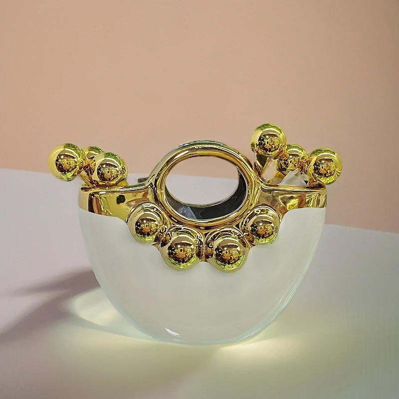 可爱水果叉子，简约，陶瓷手提包果叉罐，家用水果叉子