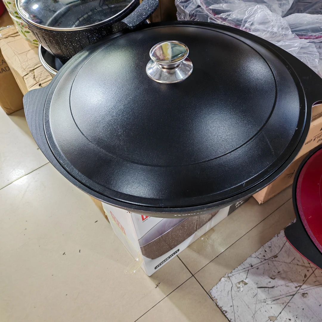 kukmara 抓饭锅12升不粘锅，新疆抓饭锅蒸锅炖锅无涂层厨房用品