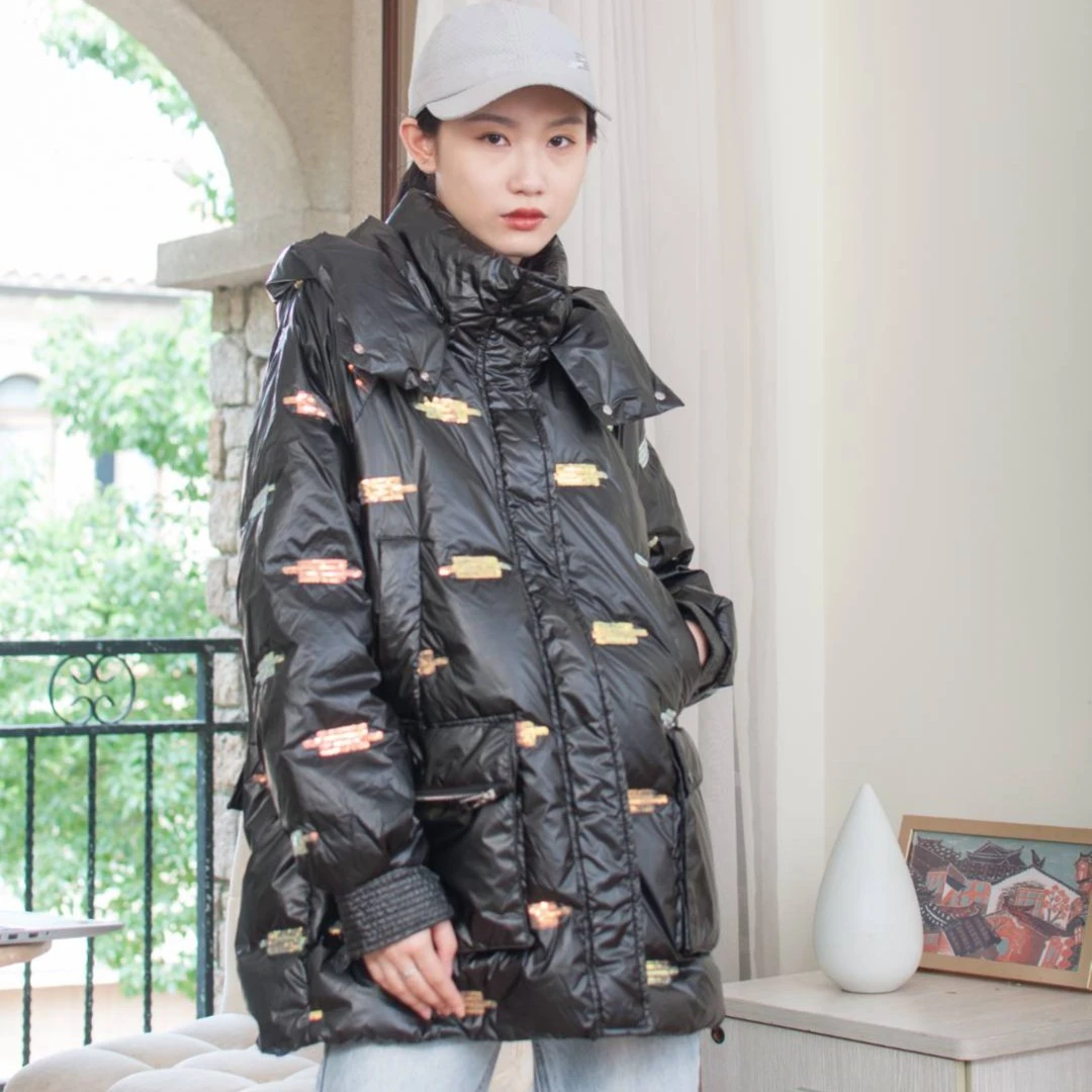 IN2020  品牌新款女式宽松韩版羽绒服