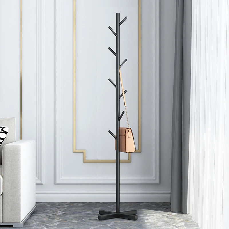 家用衣帽架简易房间转角衣服架轻奢落地挂衣架客厅包架立式架子
