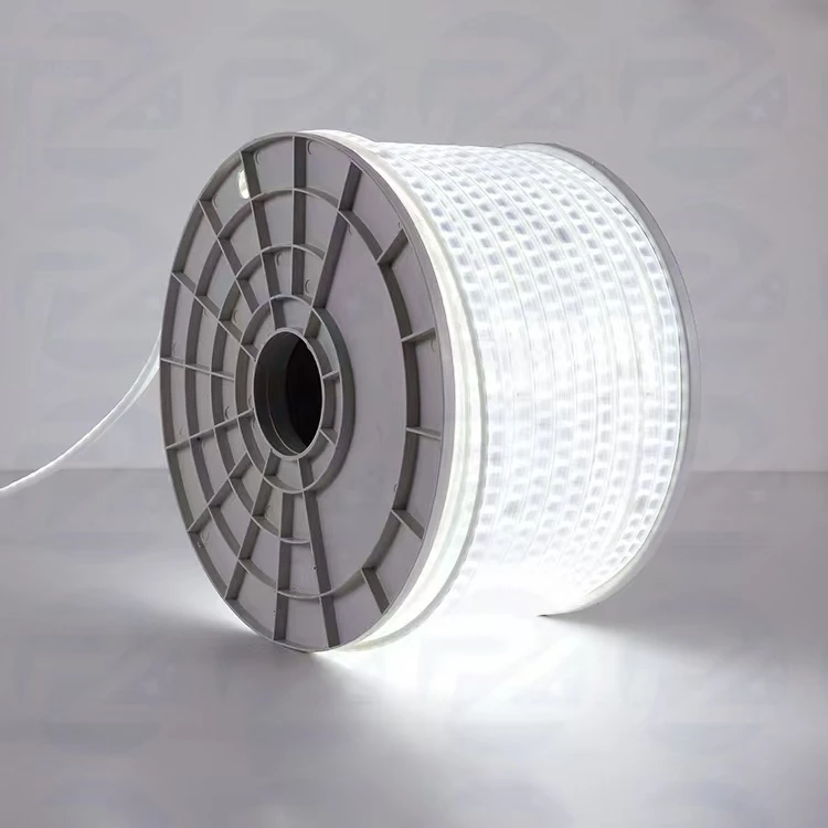 led220V高压超亮无导线2835软灯条户外防水工程照明单排透镜灯带