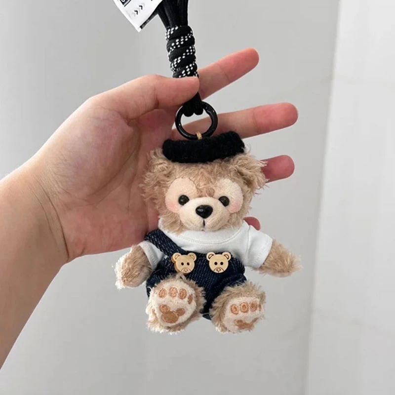汽车钥匙扣挂件2024新款创意小熊毛绒玩偶公仔背包装饰高级感礼物