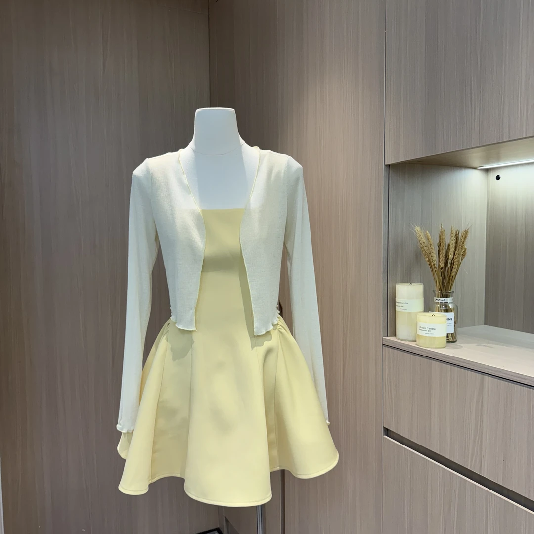 Liuu嘻嘻阿/长袖针织开衫空调防晒衫短款上衣11937