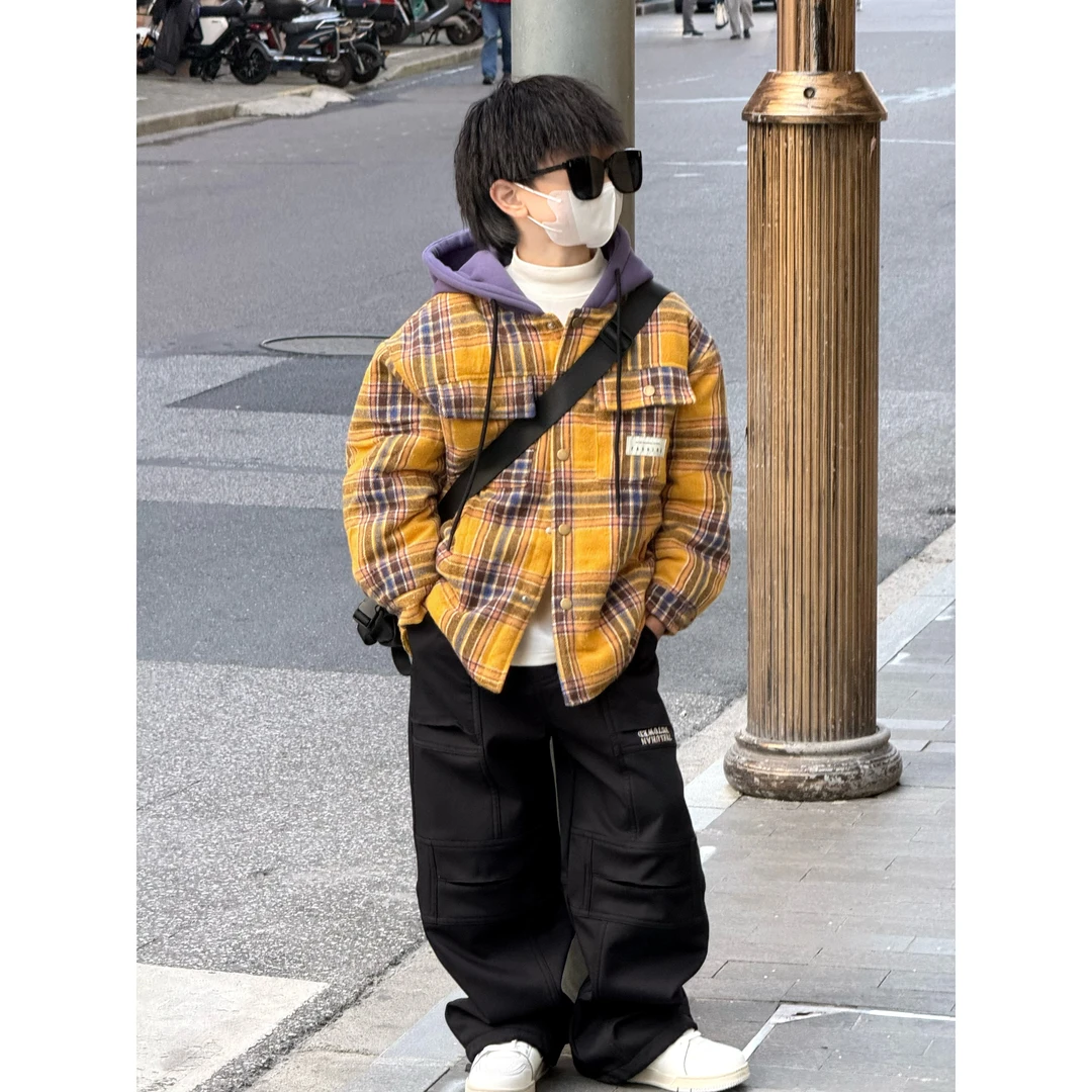 THE LUHAN 【爱的回归线】秋冬连帽亲子装中大男童棉服外套24680