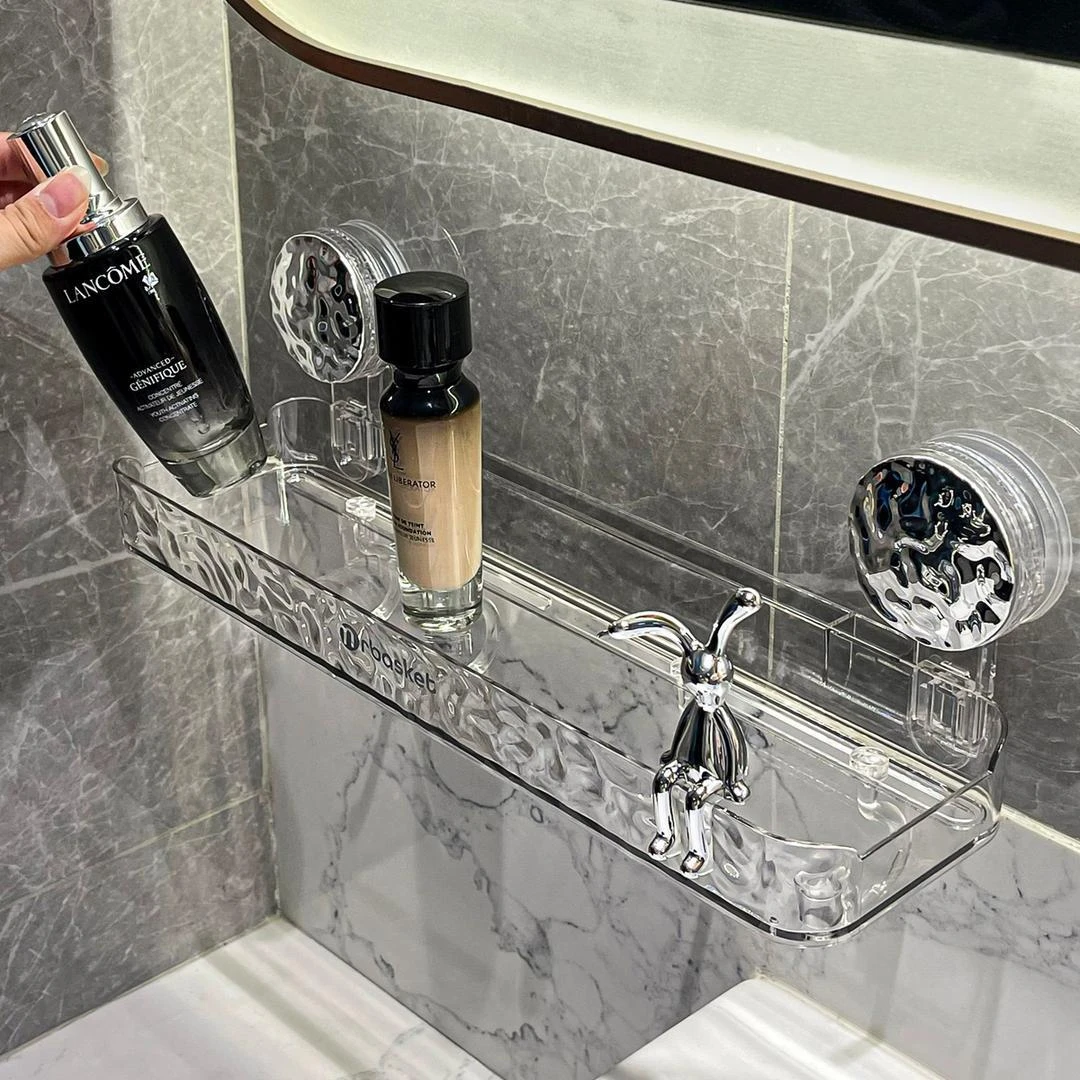 【新疆西藏包邮】免打孔浴室厕所洗漱台壁挂架子洗手间墙上收纳架