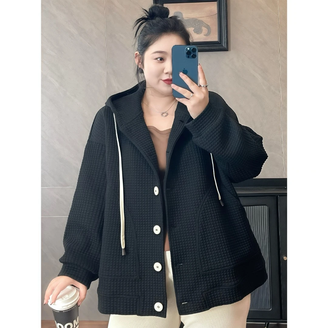 断码捡漏~朗姆月光 / 柔软亲肤宽松连帽卫衣开衫11622花契200斤