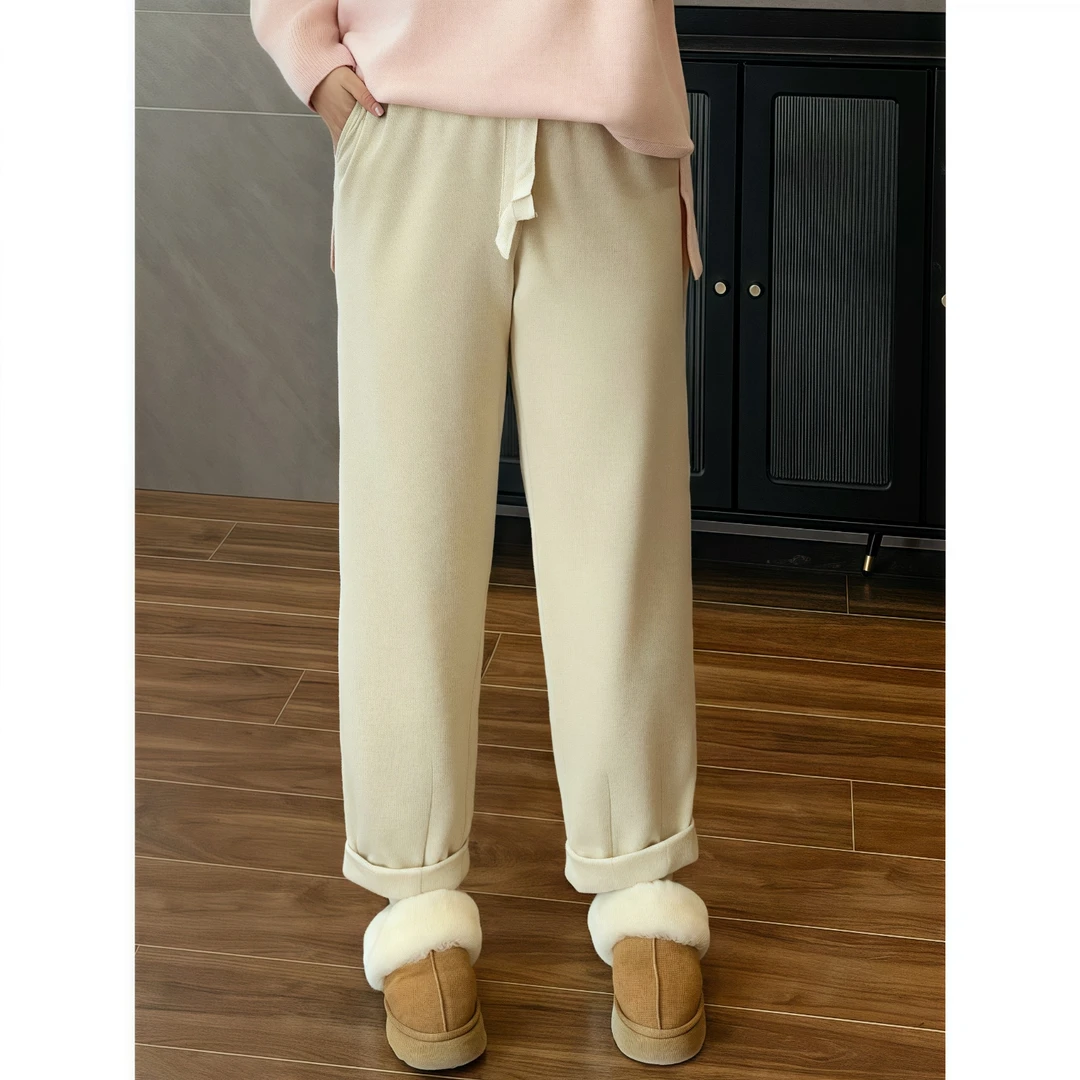 断码捡漏~简系百搭 / 质感斜纹空气层奶奶裤12185花契200斤胖mm