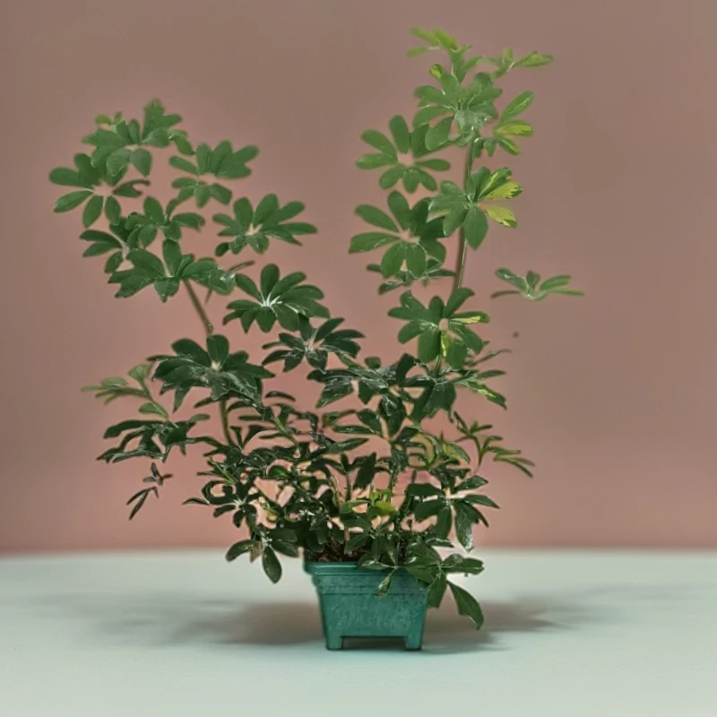 八方来财鸭脚木盆栽绿植室内室外简单好养