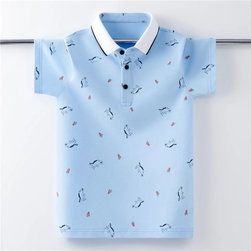 男童POLO衫短袖夏季2025新款儿童t恤韩版中大童帅气上衣儿童毛衣