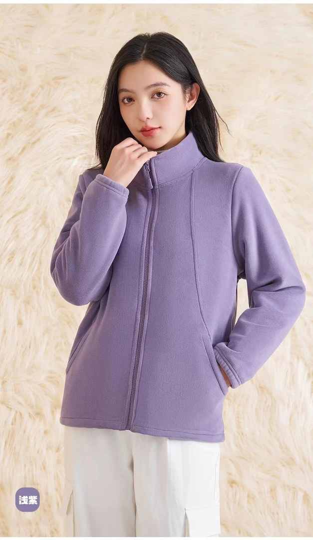 秋冬女士运动休闲抓绒保暖衣867
