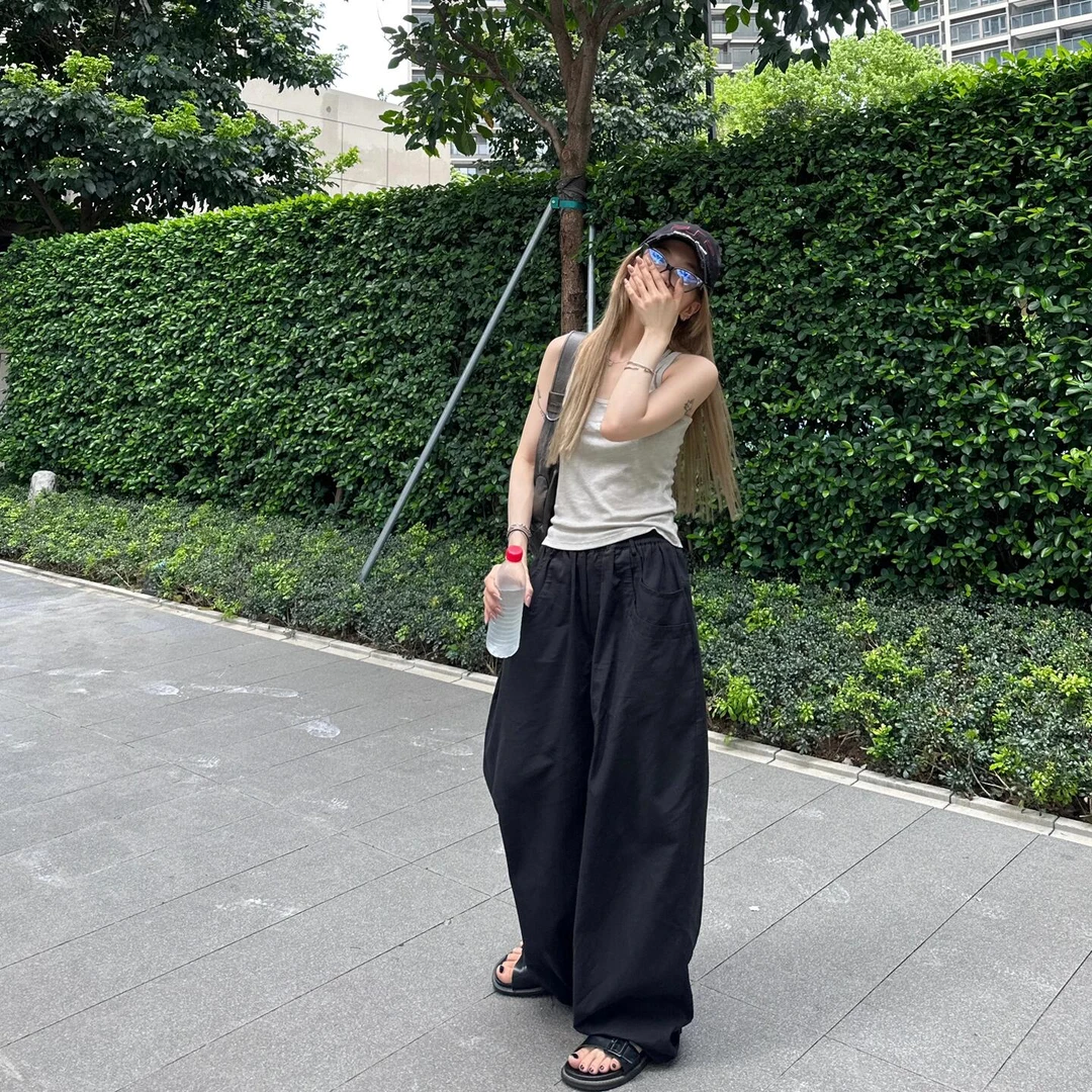 美式复古辣妹小吊带背心女夏季内搭外穿修身显瘦纯欲短款无袖上衣