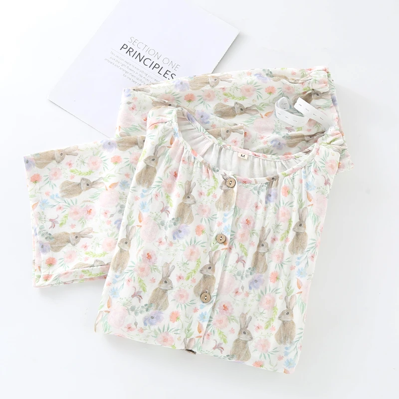【竹纤维面料】孕妇哺乳睡衣产前后棉月子服套装家居服