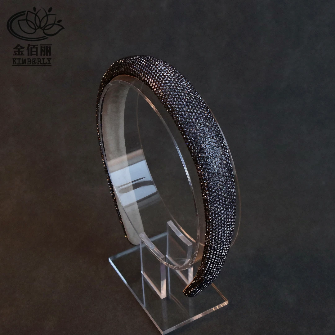 金佰丽 珊瑚梦境 轻奢满钻2.5cm简约百搭洋气舒适轻巧高级感发箍