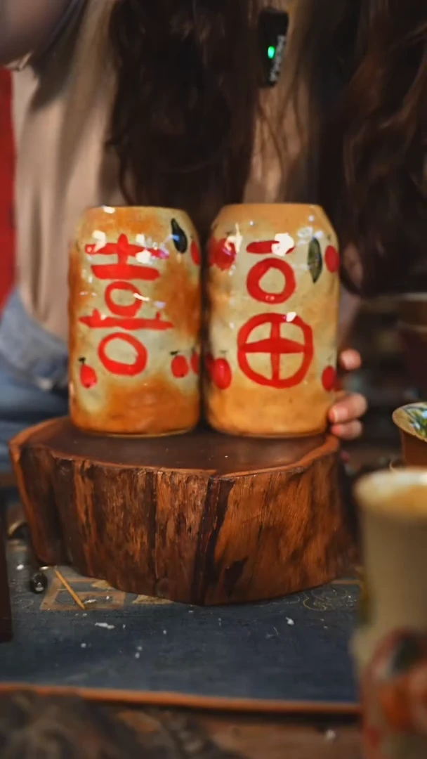 【闪购商品】瓷片手工手绘,高温釉下彩