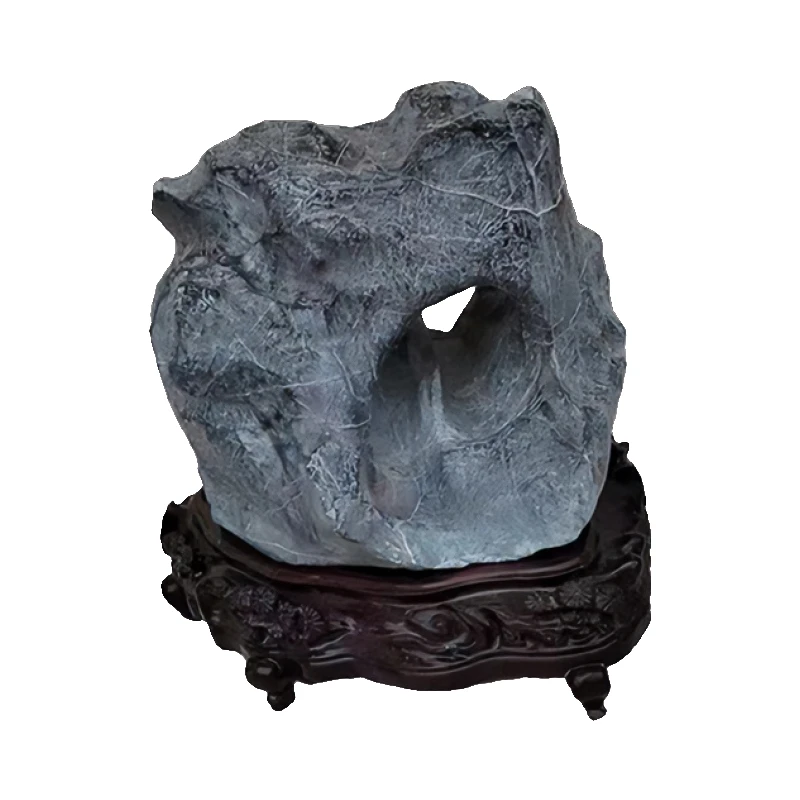 全天然雅石寓意别有用天书房客厅摆件