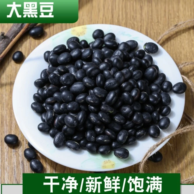 绿芯黑豆绿心黑大豆青心农家粗粮五谷杂粮新货大黑豆