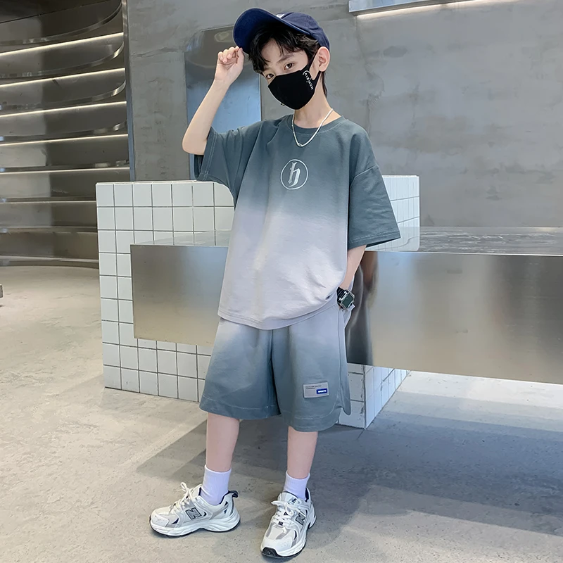 男童夏装套装痞帅气夏款时髦2025新款中大儿童装夏季男孩运动潮酷