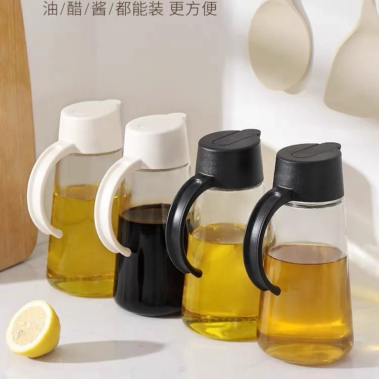 希乐扣油壶家用玻璃圆柱油壶  控油瓶厨房用调味防漏油