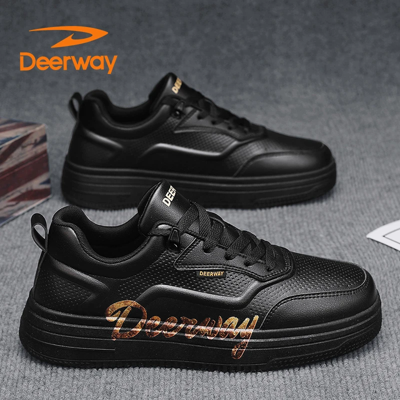 德尔惠秋季新款板鞋2024爆款网红学生男鞋青少年男士休闲百搭鞋子