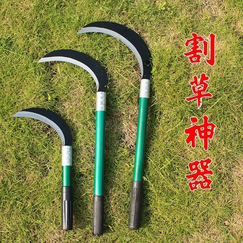 镰刀割麦镰特快谷子玉米杆进口农用除草专用高锰钢割麦子镰割草刀