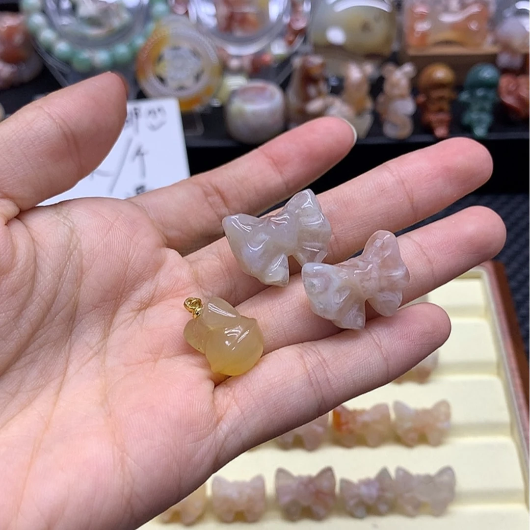 【闪购商品】玛瑙/玉髓颈饰未镶嵌青***石