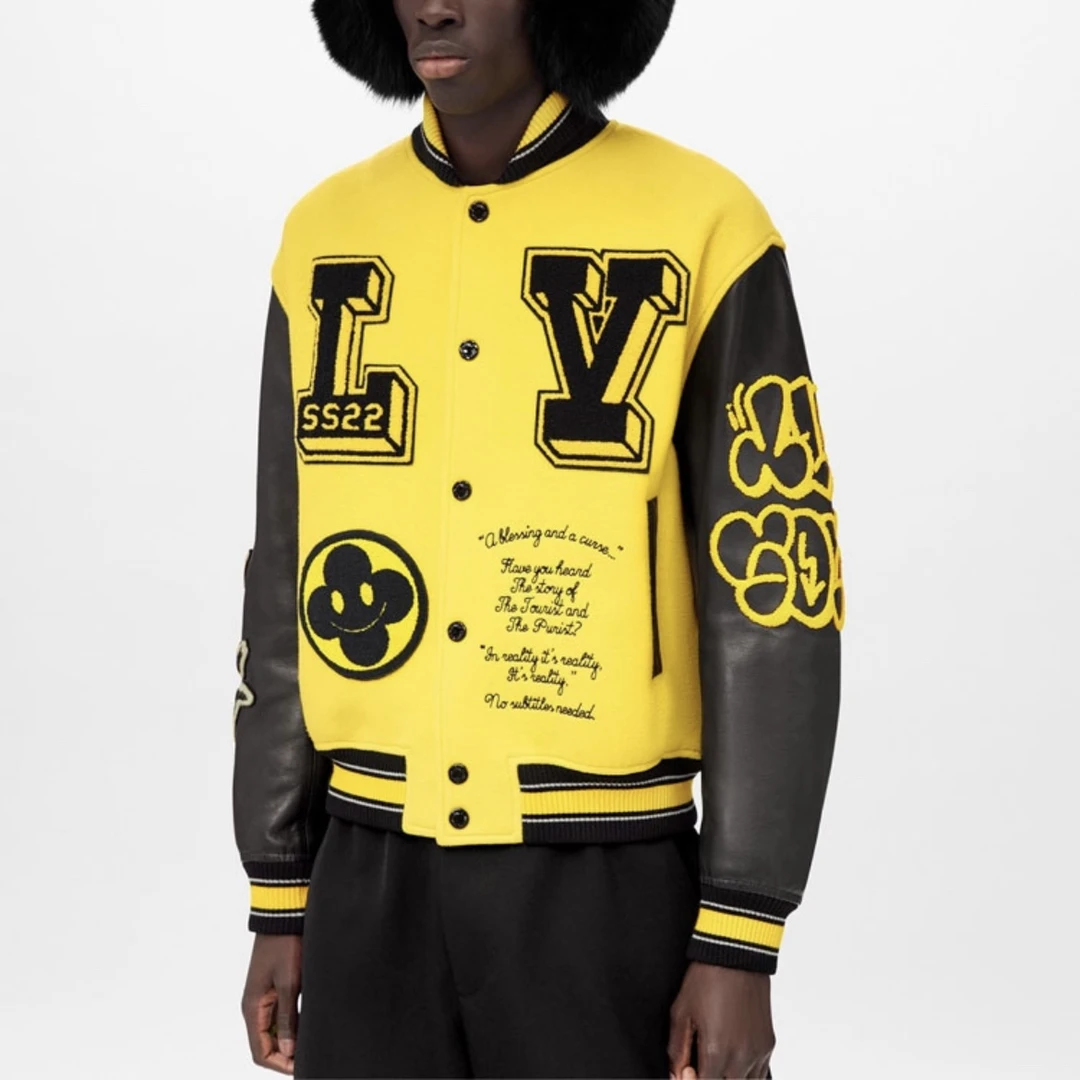 4915/LOUIS VUITTON  SS22 刺绣拼接棒球服/48码/99新