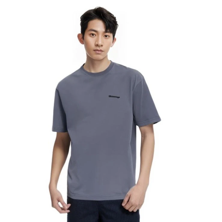 51989/Balenciaga SS23 蓝色圆领套头短袖T恤/M码/97新/公价4247