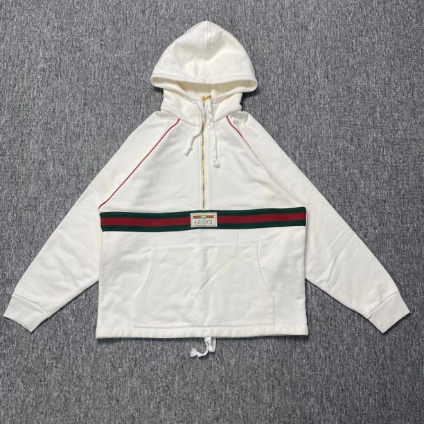 CD Gucci徽标半拉链帽衫/XS(os)码/99新/毒8024/000489