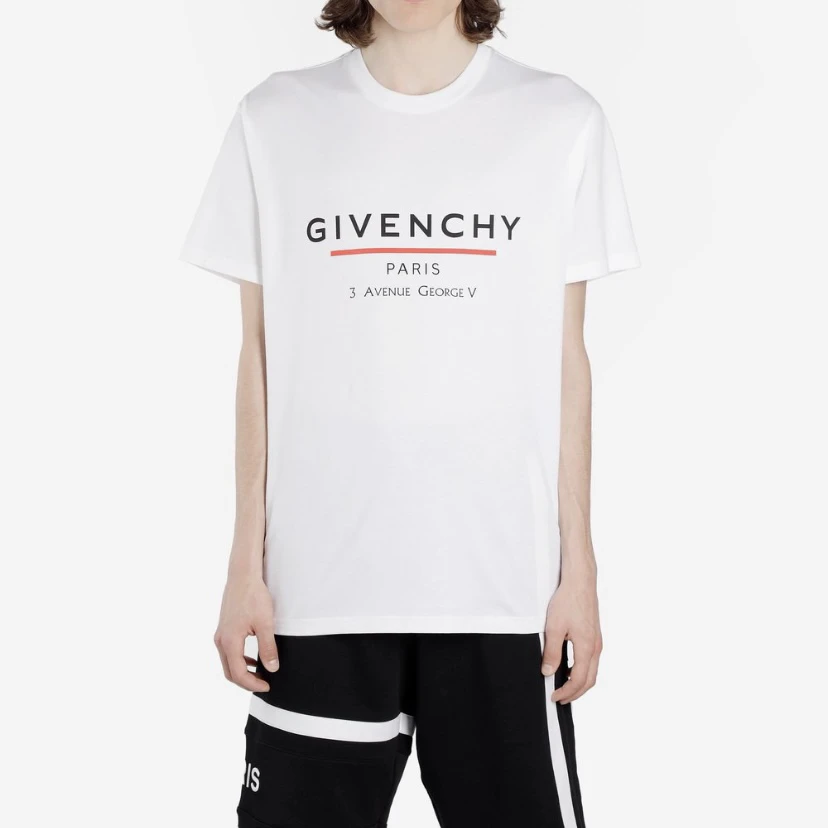 CQ Givenchy字母印花短袖/S码/95新/轻微污渍/毒2431/54211