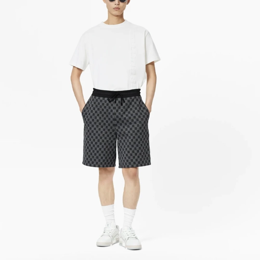 Louis Vuitton FW23棋盘格短裤/XL码/98新/公价10500/6425