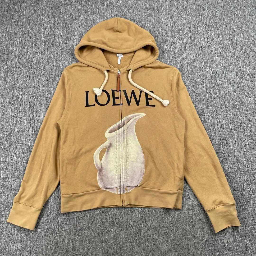 Loewe咖色印花拉链外套/L码/95新/公价6000/6529