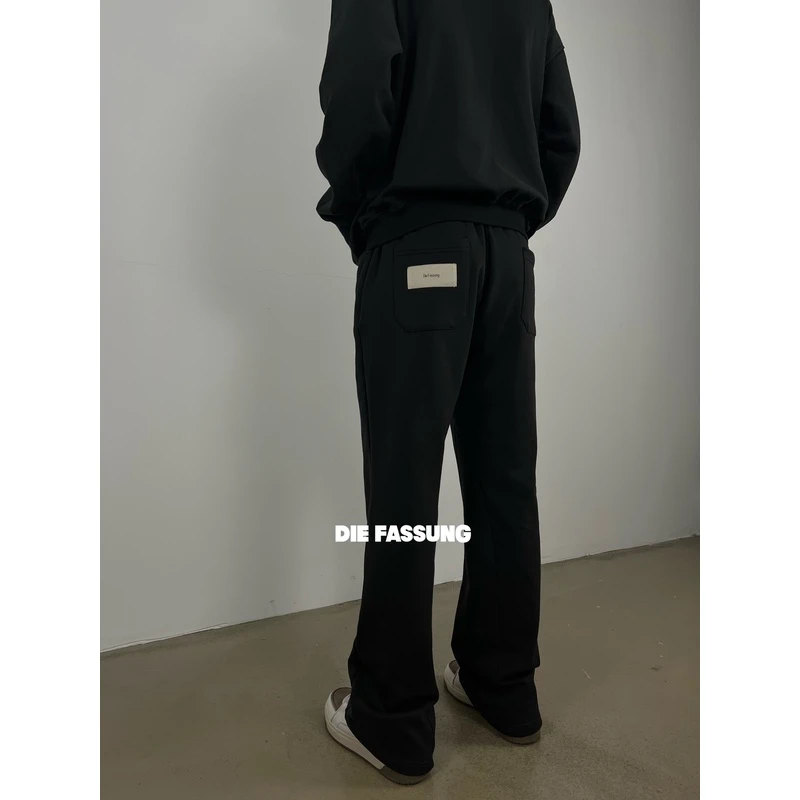 DieFassung秋冬微喇裤纯色基础毛圈面料Cleanfit百搭休闲简约卫裤