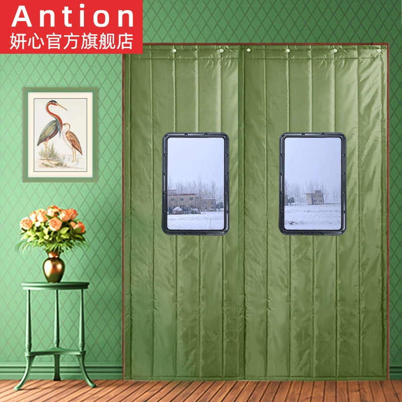 冬季防风保暖棉加厚家用棉加绒门帘挡风防寒农村棉门帘隔断帘
