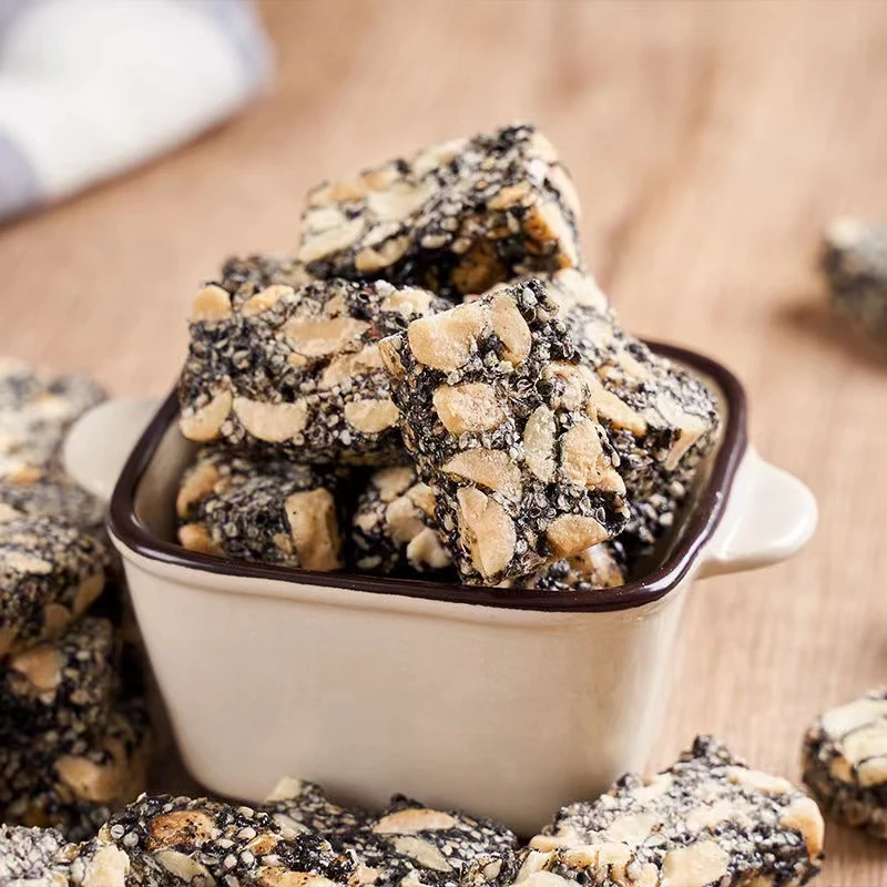 年货节黑芝麻花生酥香酥酥脆香甜经典罐装制作品质风味美味味道好