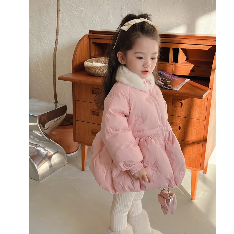 【陌上烟雨】WLL定制女童冬装女宝宝棉衣小童年服洋气女童棉袄加厚