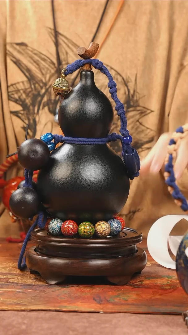 【闪购商品】YF263漆艺酒葫芦不包手串及旋转底座