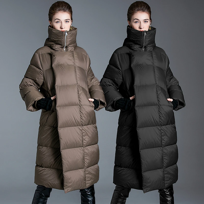 高端轻便羽绒服女中长款加厚冬季宽松女士羽绒服新款2025长羽绒服