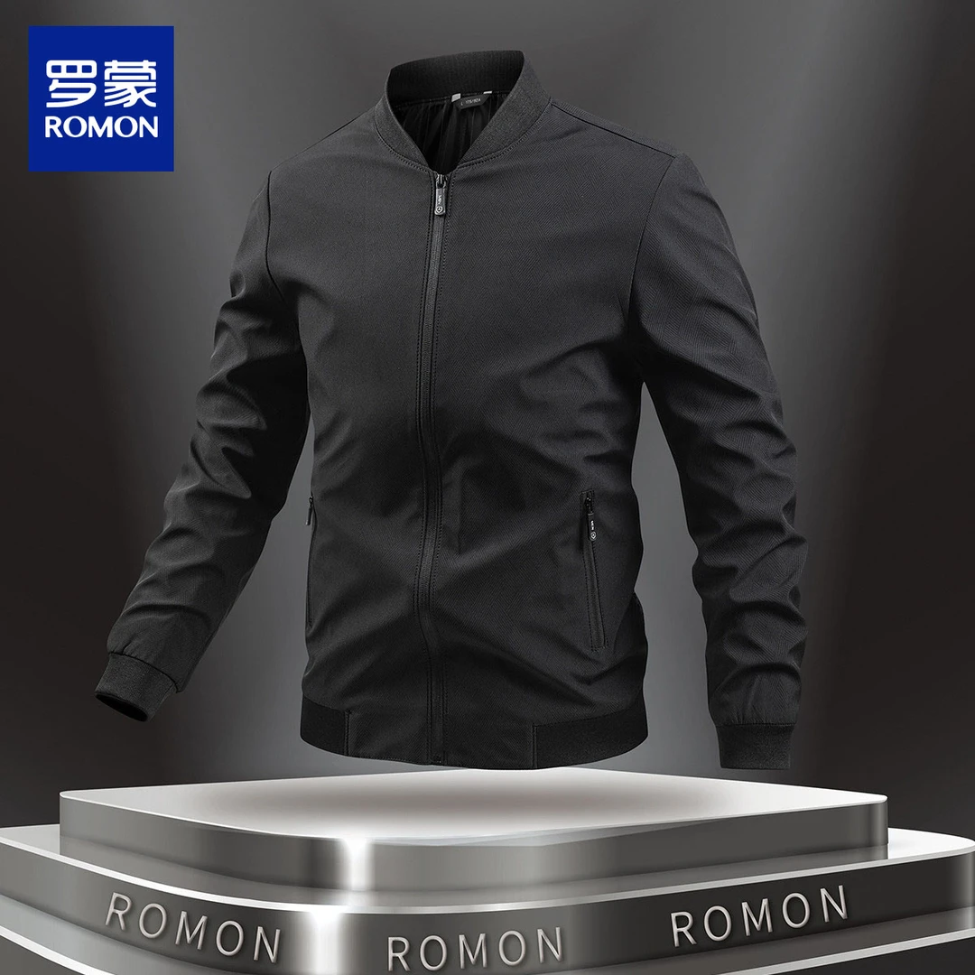 【菱形纹理】热销推荐春秋商务夹克男舒适棒球服男外套1Y65L2403