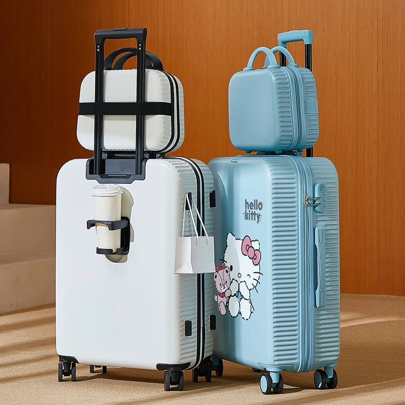 HelloKitty涂鸦行李箱登机时尚万向轮拉杆箱凯蒂猫儿童学生子母箱