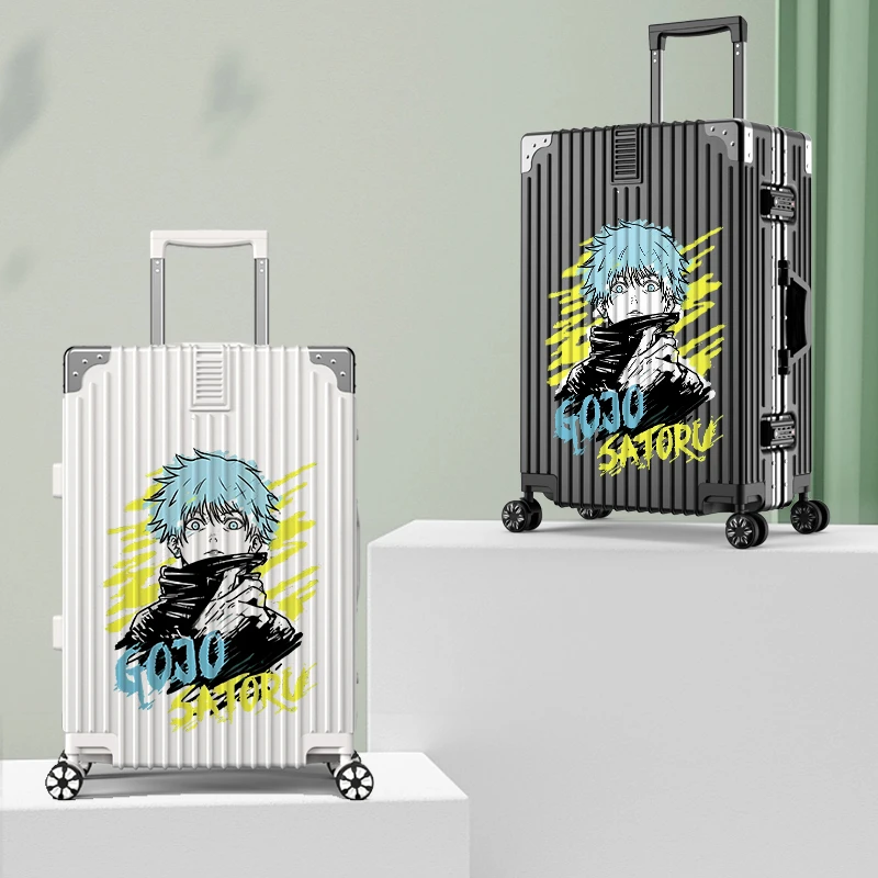 新款涂鸦行李箱女学生铝框密码拉杆箱结实耐用旅行箱大容量29