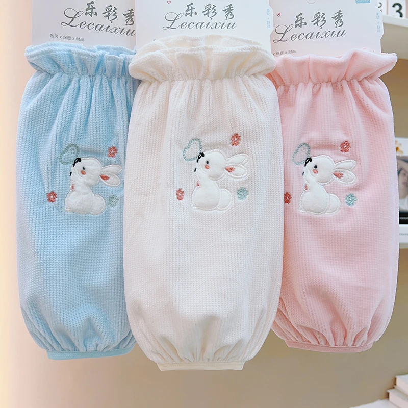 长款袖套棉衣袖头女款冬季防污护袖新款可爱学生套袖手袖防脏袖头