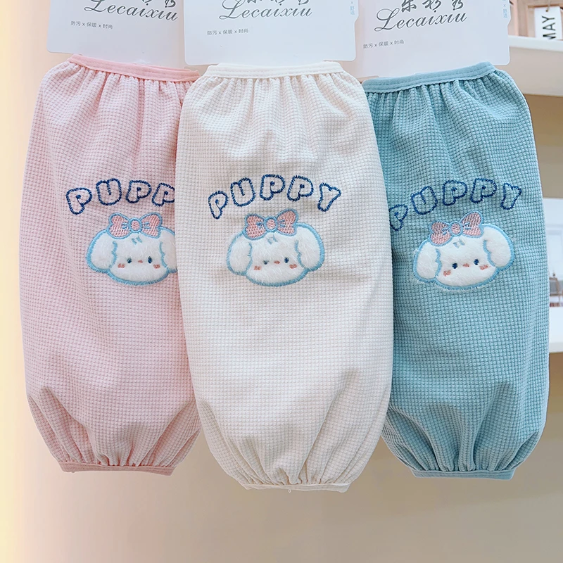 长款袖套女款秋冬可爱卡通学生套袖韩版网红新款羽绒服袖口护袖头